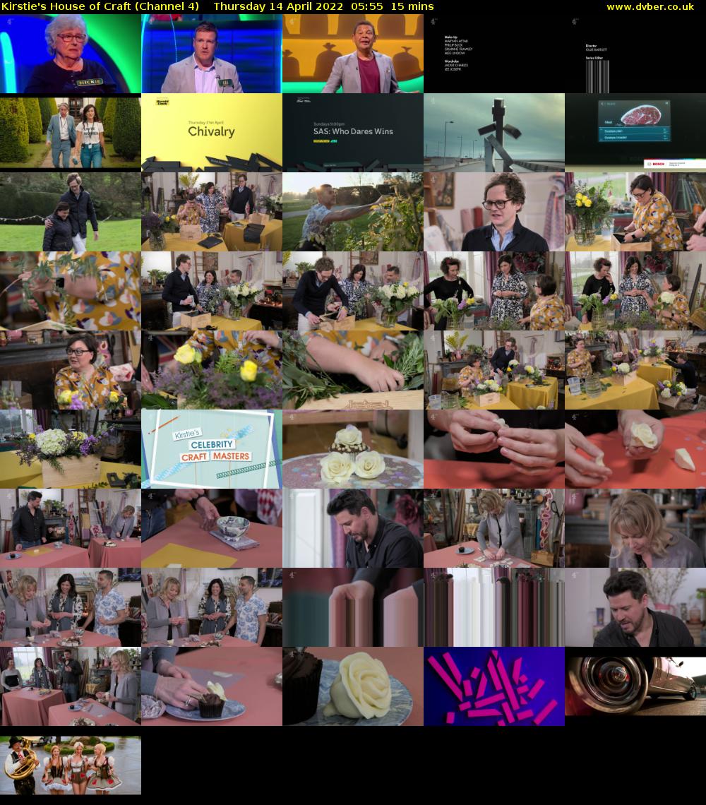 Kirstie's House of Craft (Channel 4) Thursday 14 April 2022 05:55 - 06:10