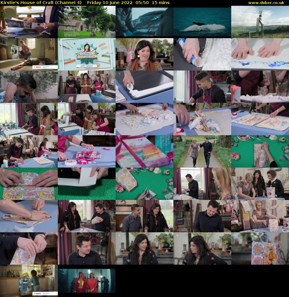Kirstie's House of Craft (Channel 4) Friday 10 June 2022 05:50 - 06:05