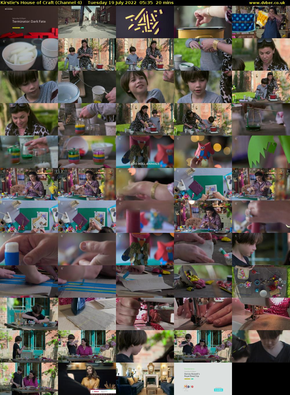 Kirstie's House of Craft (Channel 4) Tuesday 19 July 2022 05:35 - 05:55