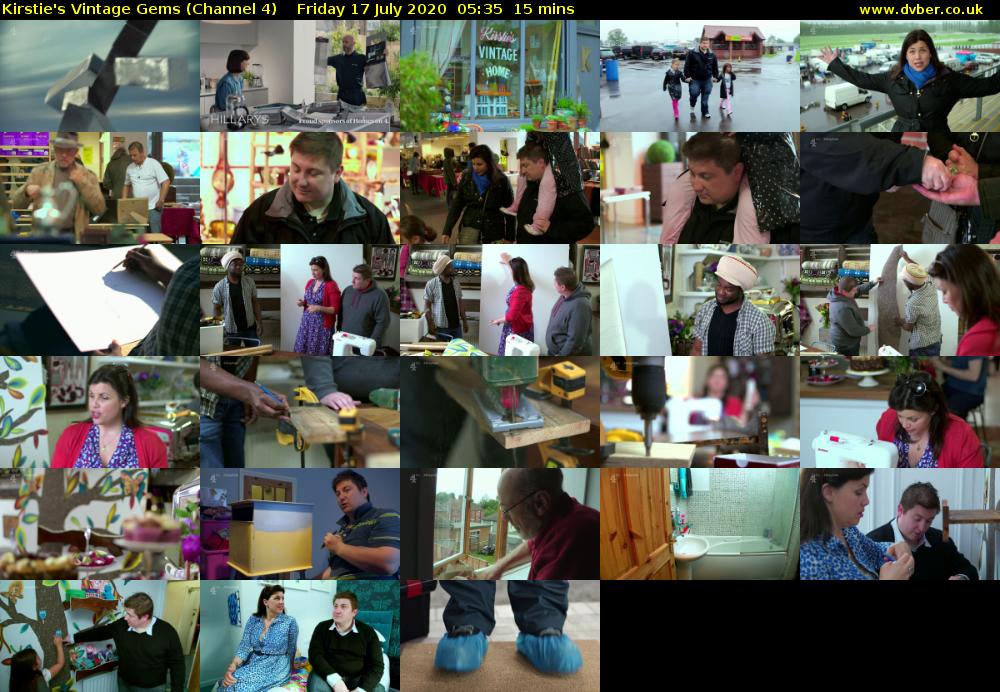 Kirstie's Vintage Gems (Channel 4) Friday 17 July 2020 05:35 - 05:50