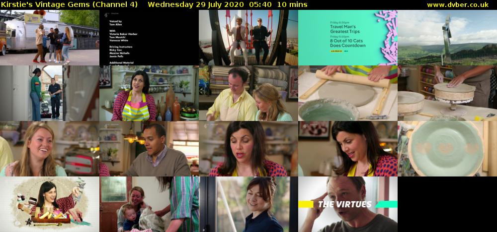 Kirstie's Vintage Gems (Channel 4) Wednesday 29 July 2020 05:40 - 05:50