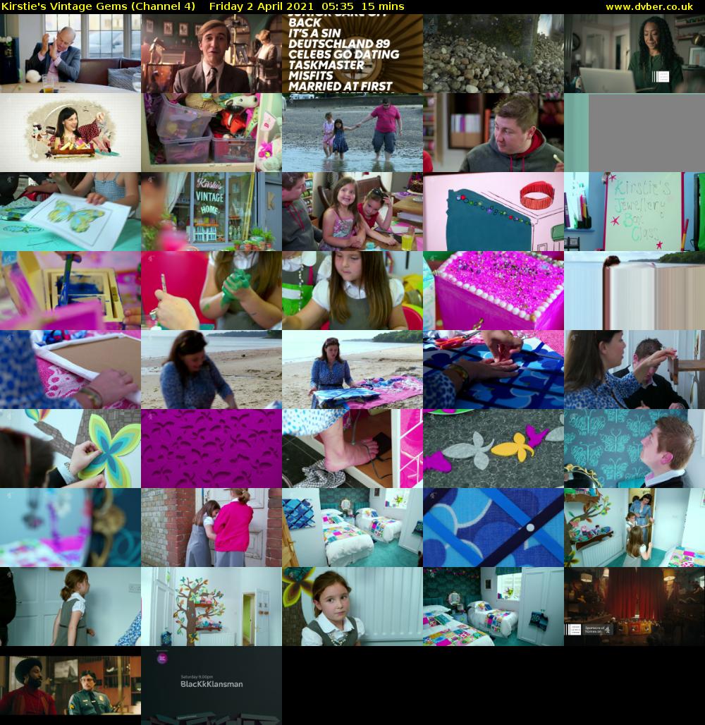 Kirstie's Vintage Gems (Channel 4) Friday 2 April 2021 05:35 - 05:50