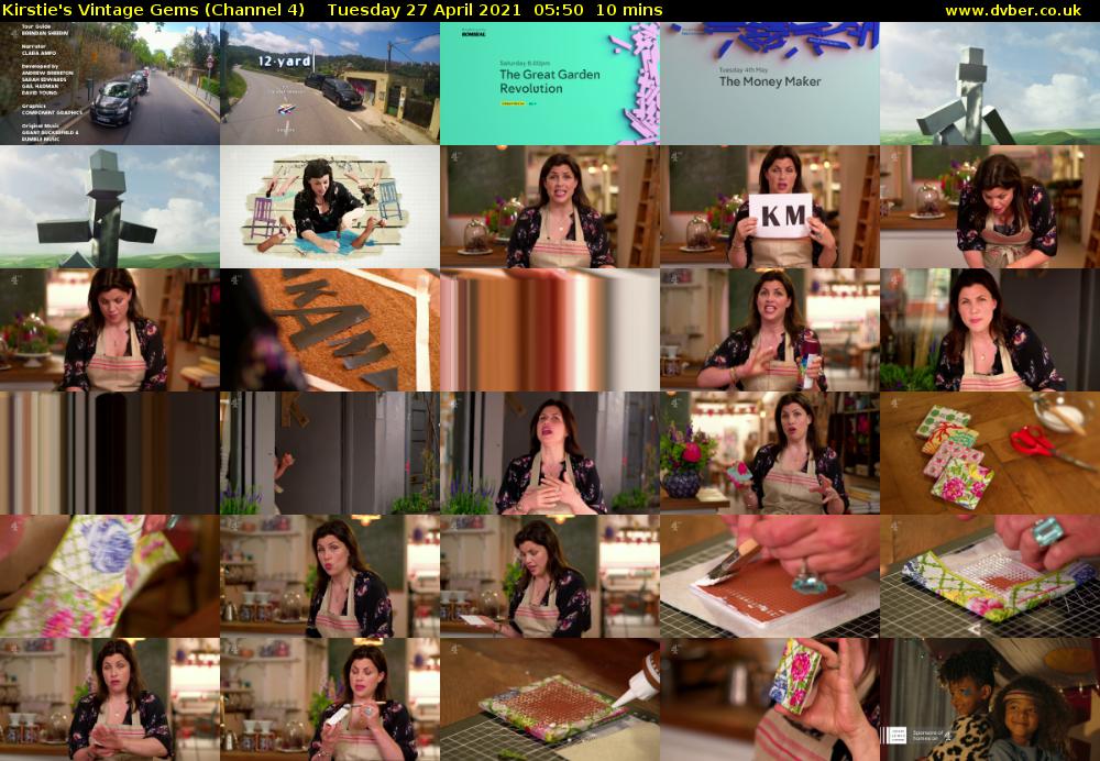 Kirstie's Vintage Gems (Channel 4) Tuesday 27 April 2021 05:50 - 06:00