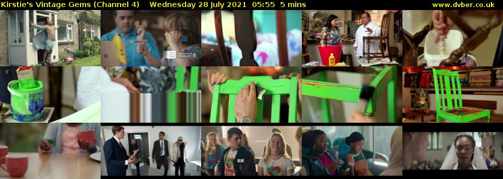 Kirstie's Vintage Gems (Channel 4) Wednesday 28 July 2021 05:55 - 06:00