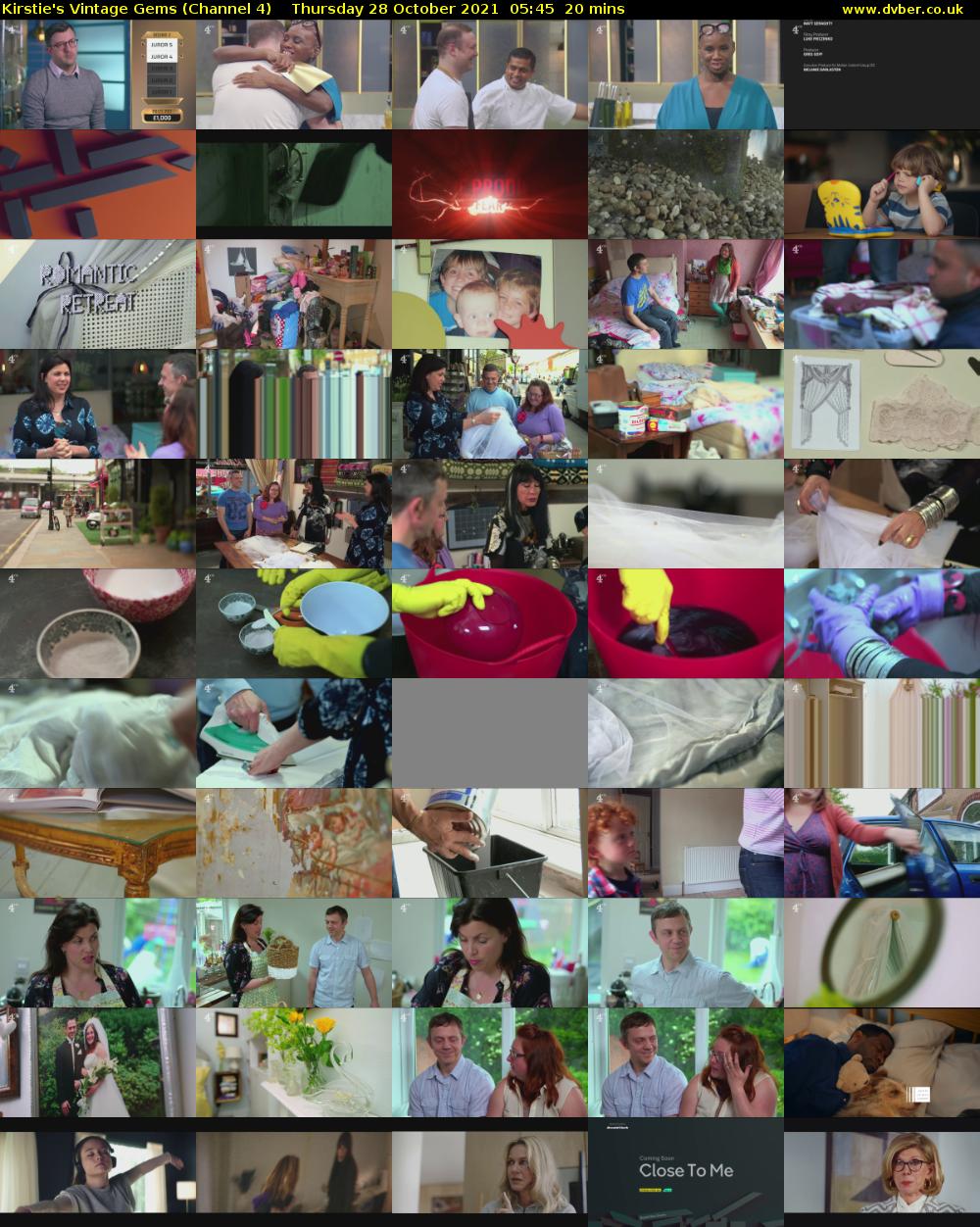 Kirstie's Vintage Gems (Channel 4) Thursday 28 October 2021 05:45 - 06:05