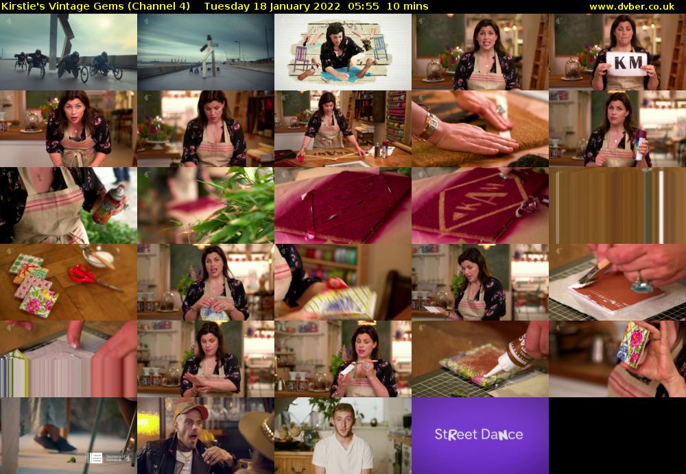Kirstie's Vintage Gems (Channel 4) Tuesday 18 January 2022 05:55 - 06:05