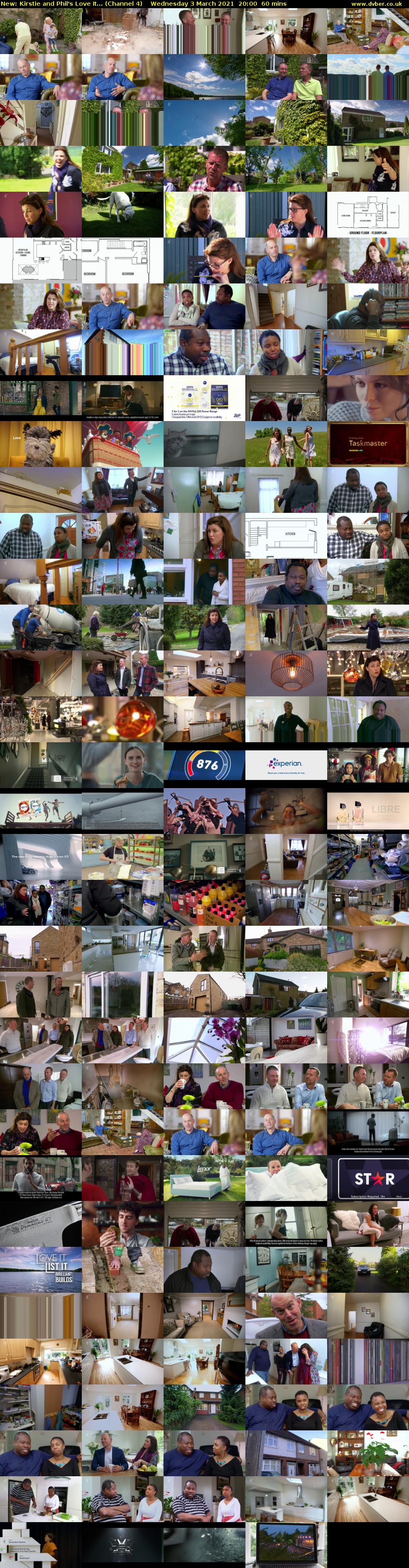 Kirstie and Phil's Love It... (Channel 4) Wednesday 3 March 2021 20:00 - 21:00