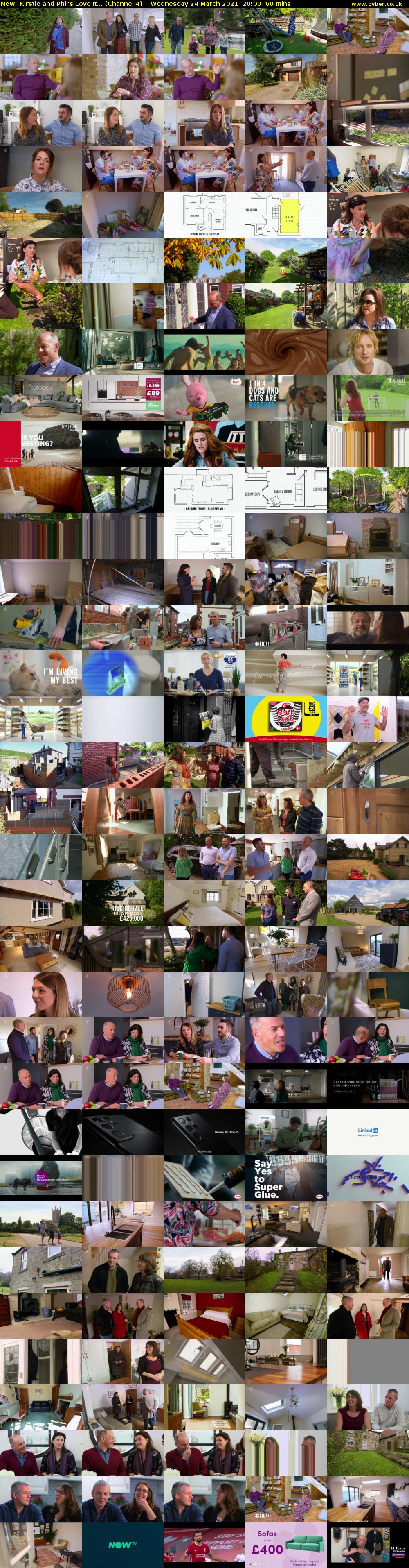 Kirstie and Phil's Love It... (Channel 4) Wednesday 24 March 2021 20:00 - 21:00