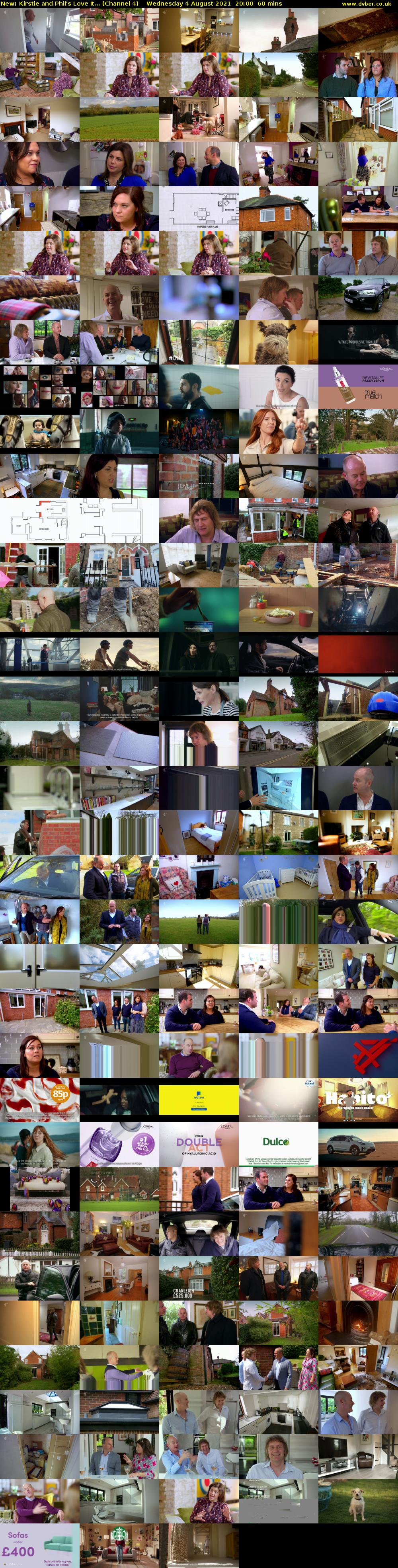 Kirstie and Phil's Love It... (Channel 4) Wednesday 4 August 2021 20:00 - 21:00