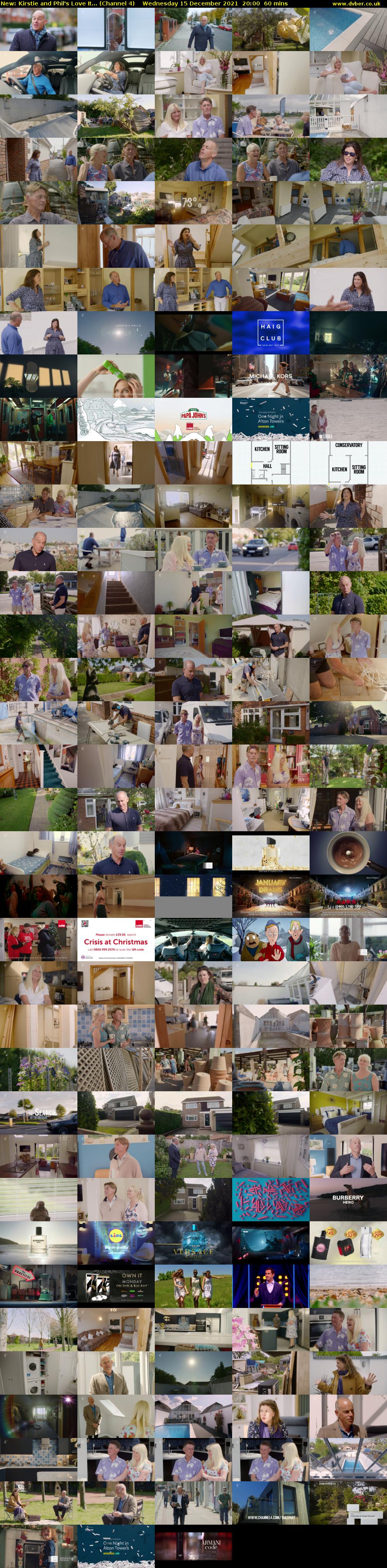 Kirstie and Phil's Love It... (Channel 4) Wednesday 15 December 2021 20:00 - 21:00