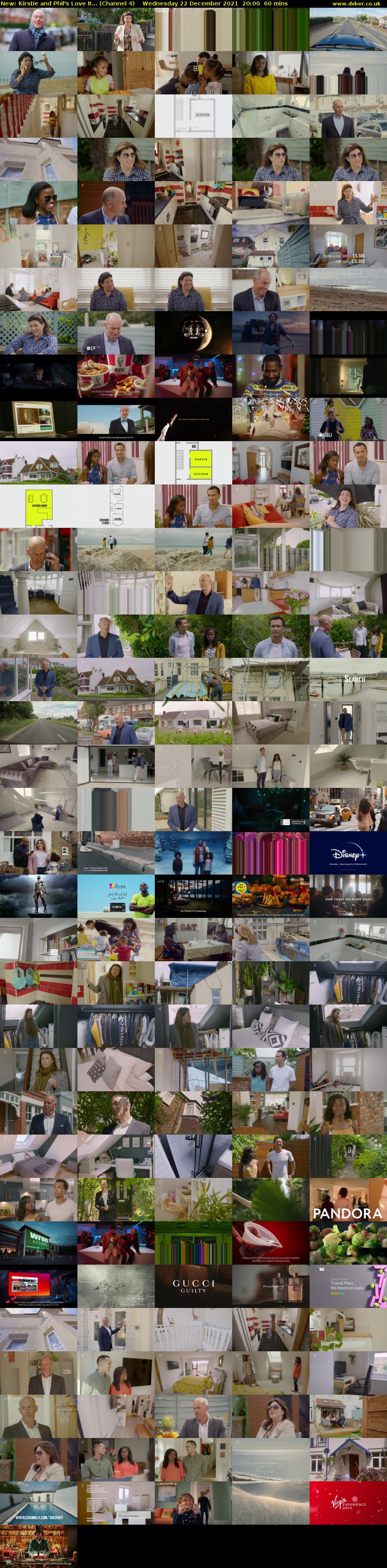 Kirstie and Phil's Love It... (Channel 4) Wednesday 22 December 2021 20:00 - 21:00