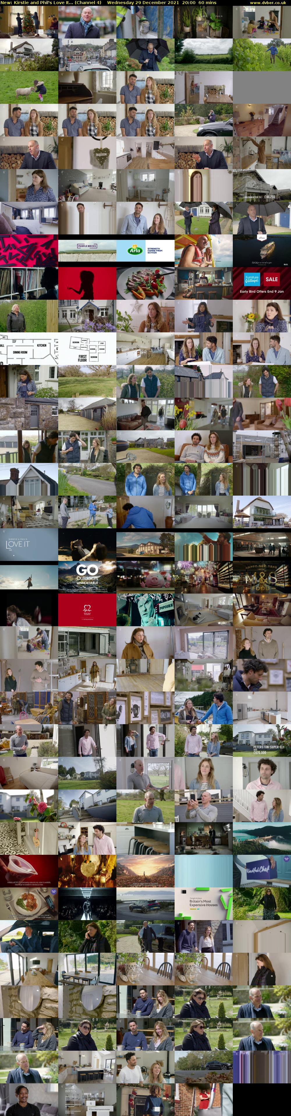 Kirstie and Phil's Love It... (Channel 4) Wednesday 29 December 2021 20:00 - 21:00