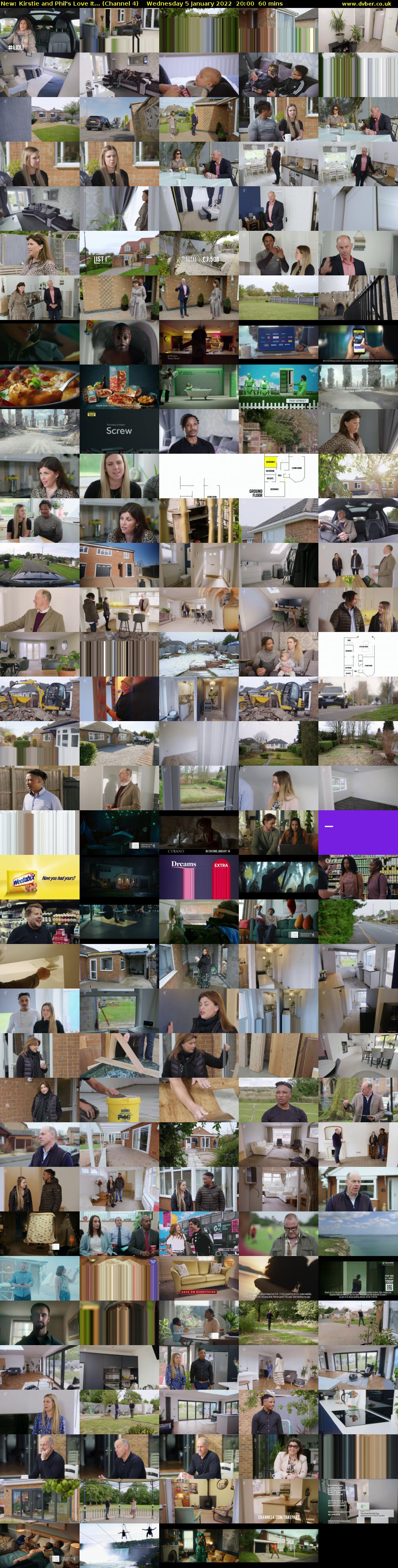 Kirstie and Phil's Love It... (Channel 4) Wednesday 5 January 2022 20:00 - 21:00
