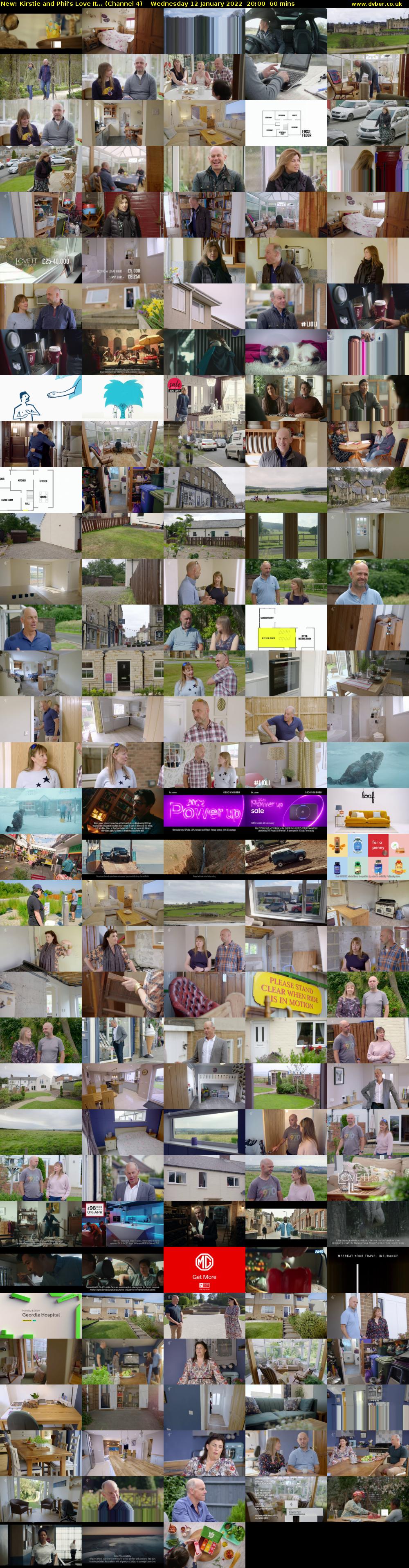 Kirstie and Phil's Love It... (Channel 4) Wednesday 12 January 2022 20:00 - 21:00