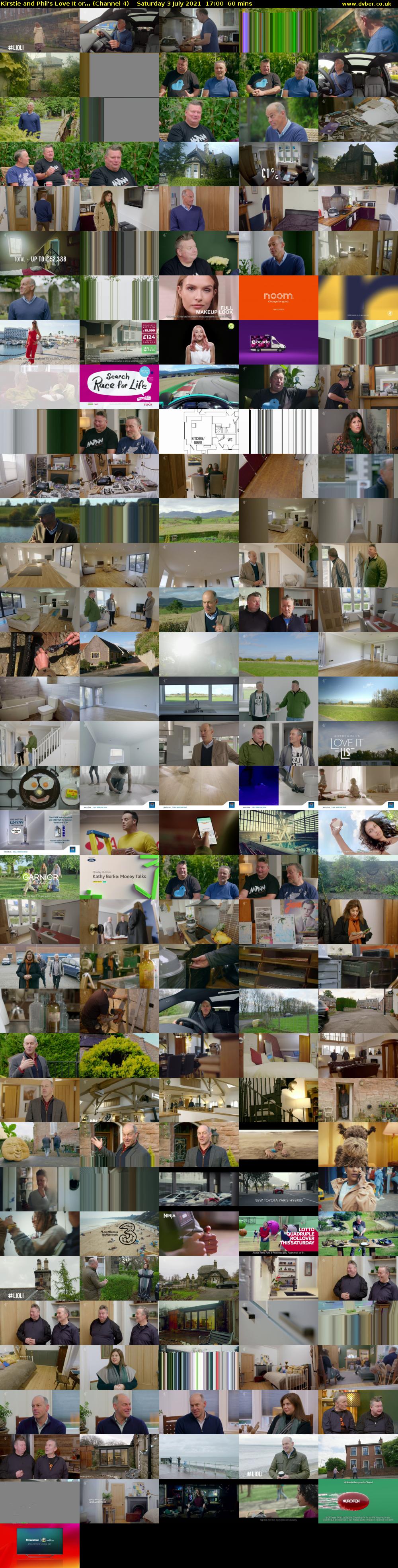 Kirstie and Phil's Love It or... (Channel 4) Saturday 3 July 2021 17:00 - 18:00
