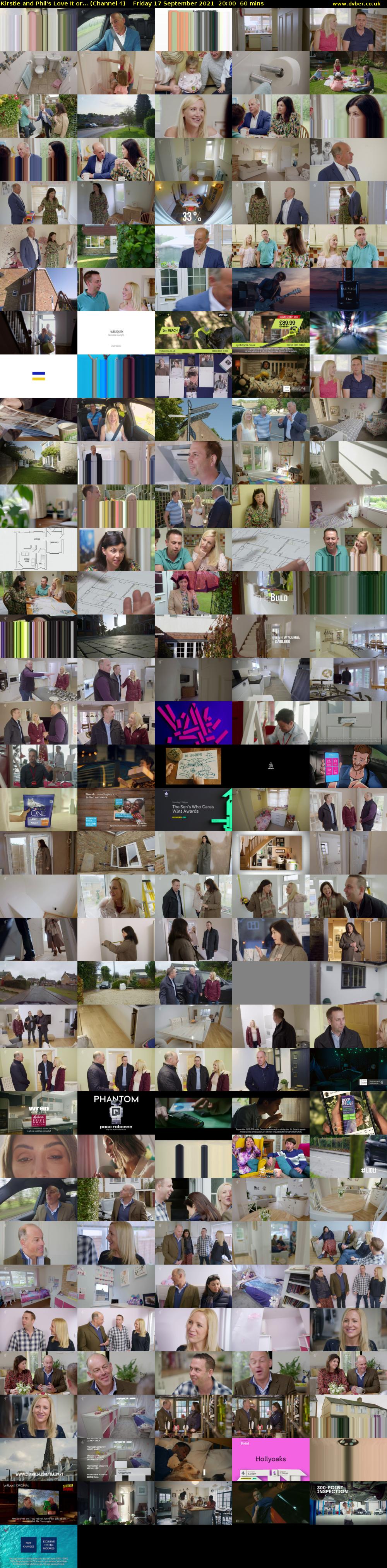 Kirstie and Phil's Love It or... (Channel 4) Friday 17 September 2021 20:00 - 21:00