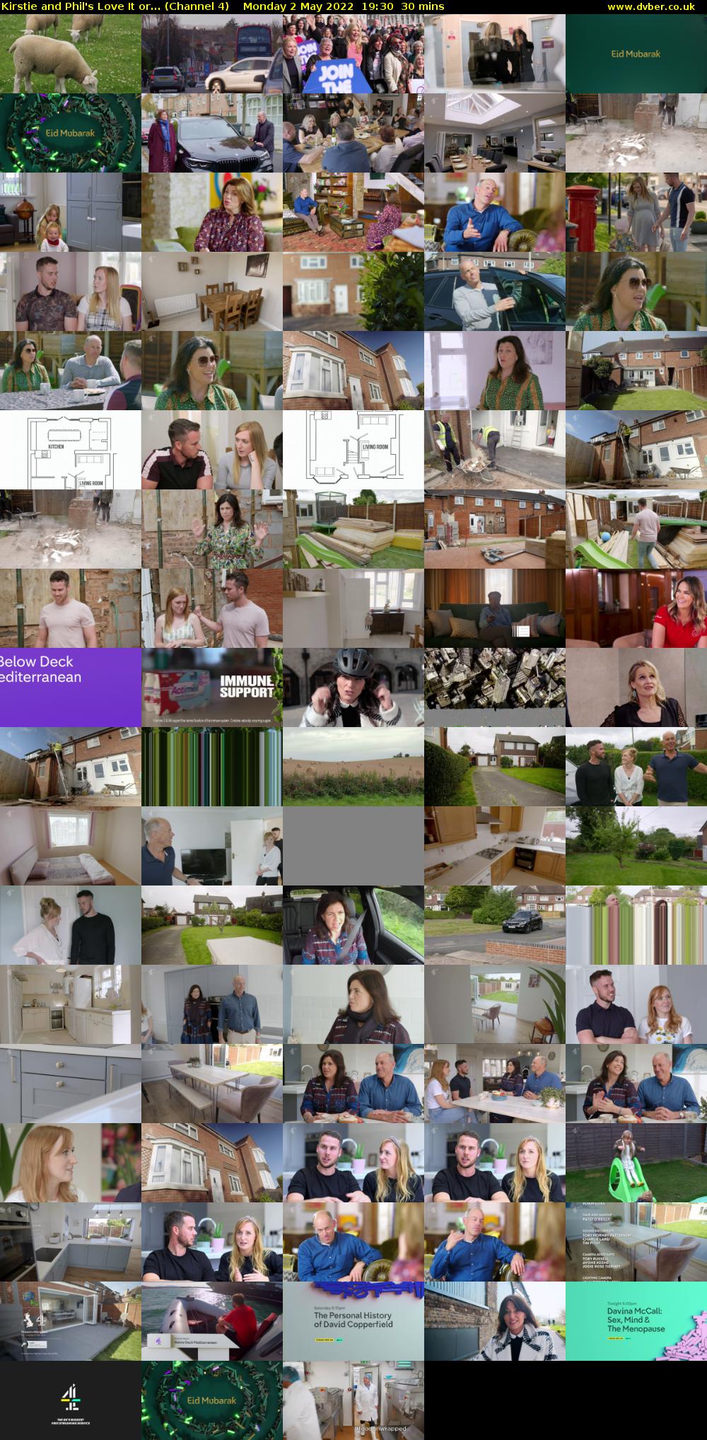 Kirstie and Phil's Love It or... (Channel 4) Monday 2 May 2022 19:30 - 20:00