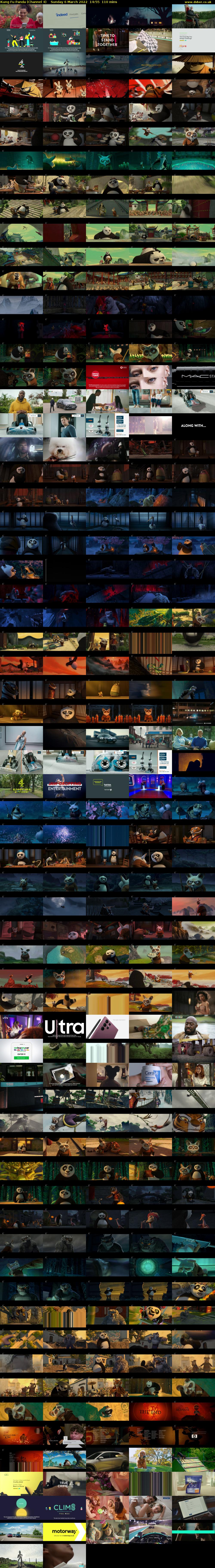 Kung Fu Panda (Channel 4) Sunday 6 March 2022 14:55 - 16:45