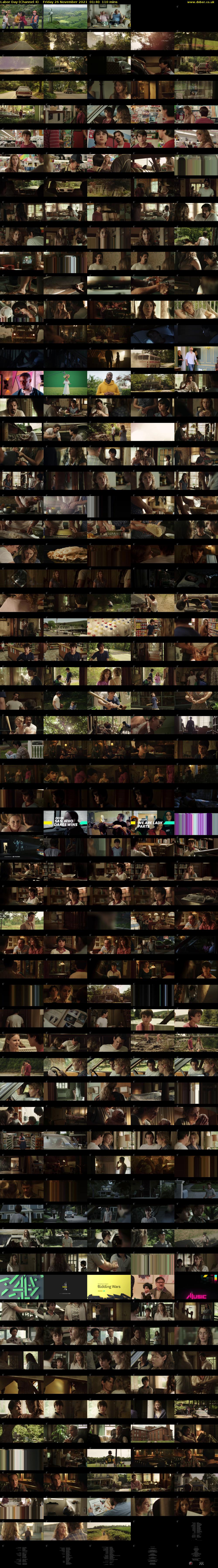 Labor Day (Channel 4) Friday 26 November 2021 01:40 - 03:30