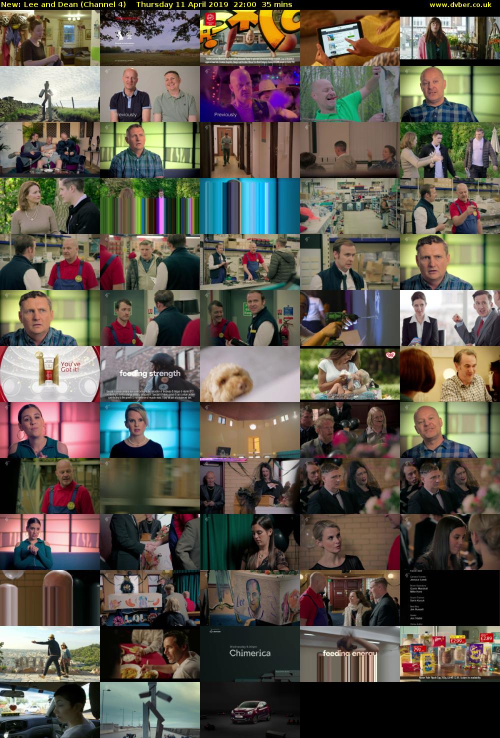 Lee and Dean (Channel 4) Thursday 11 April 2019 22:00 - 22:35