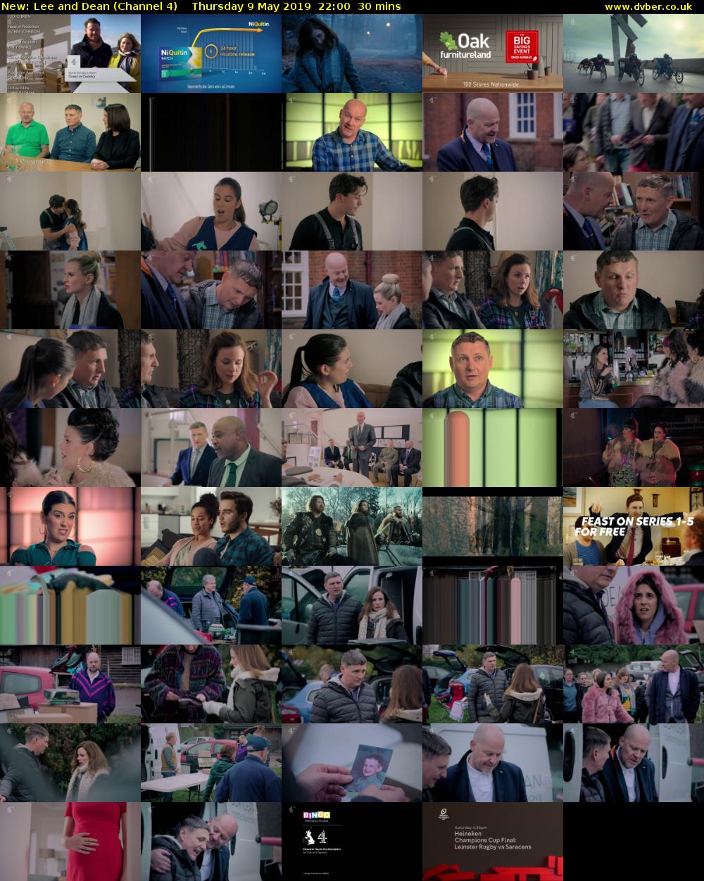 Lee and Dean (Channel 4) Thursday 9 May 2019 22:00 - 22:30