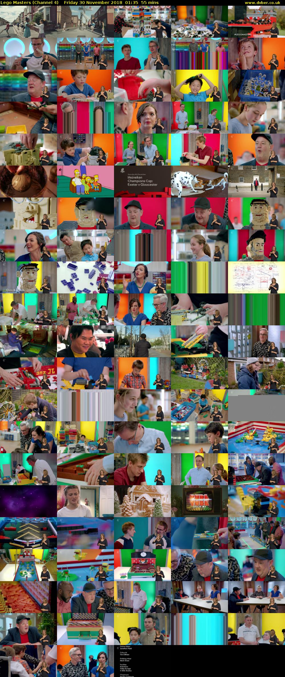 Lego Masters (Channel 4) Friday 30 November 2018 01:35 - 02:30