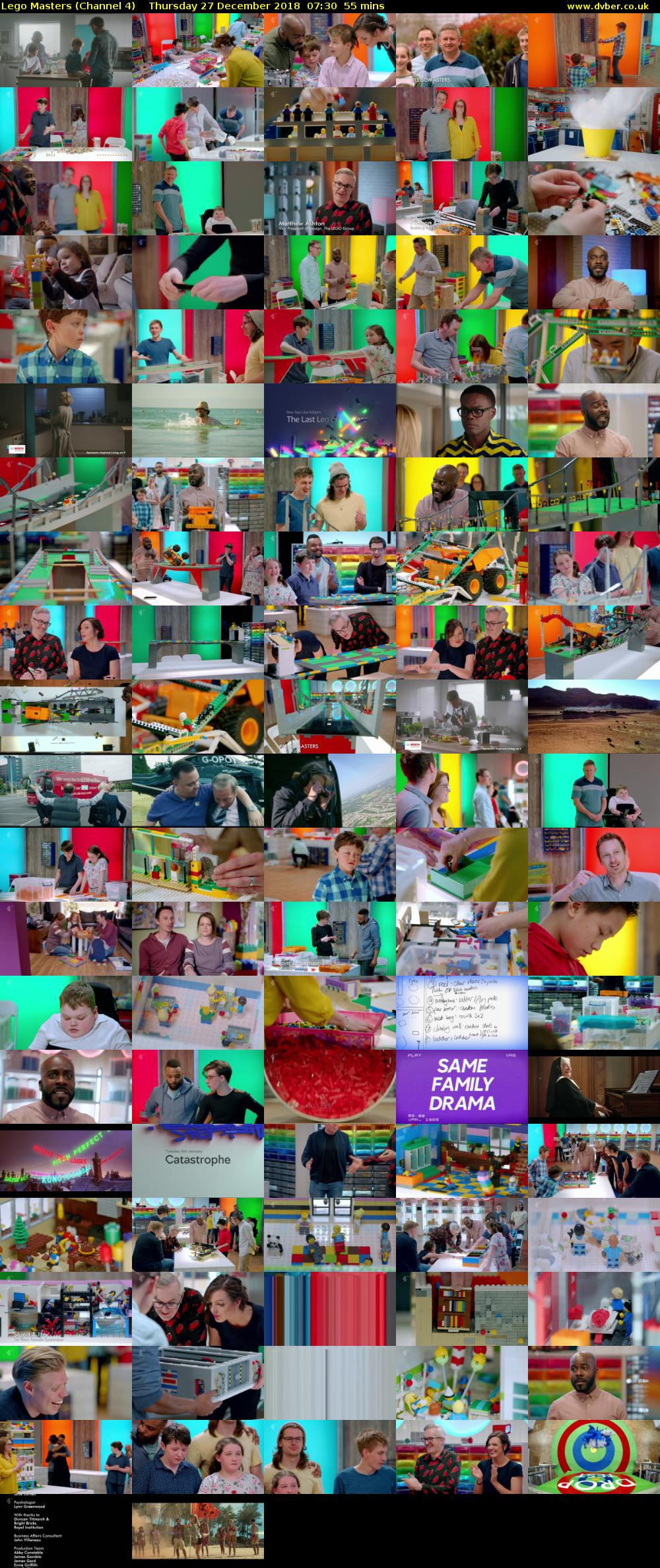 Lego Masters (Channel 4) Thursday 27 December 2018 07:30 - 08:25