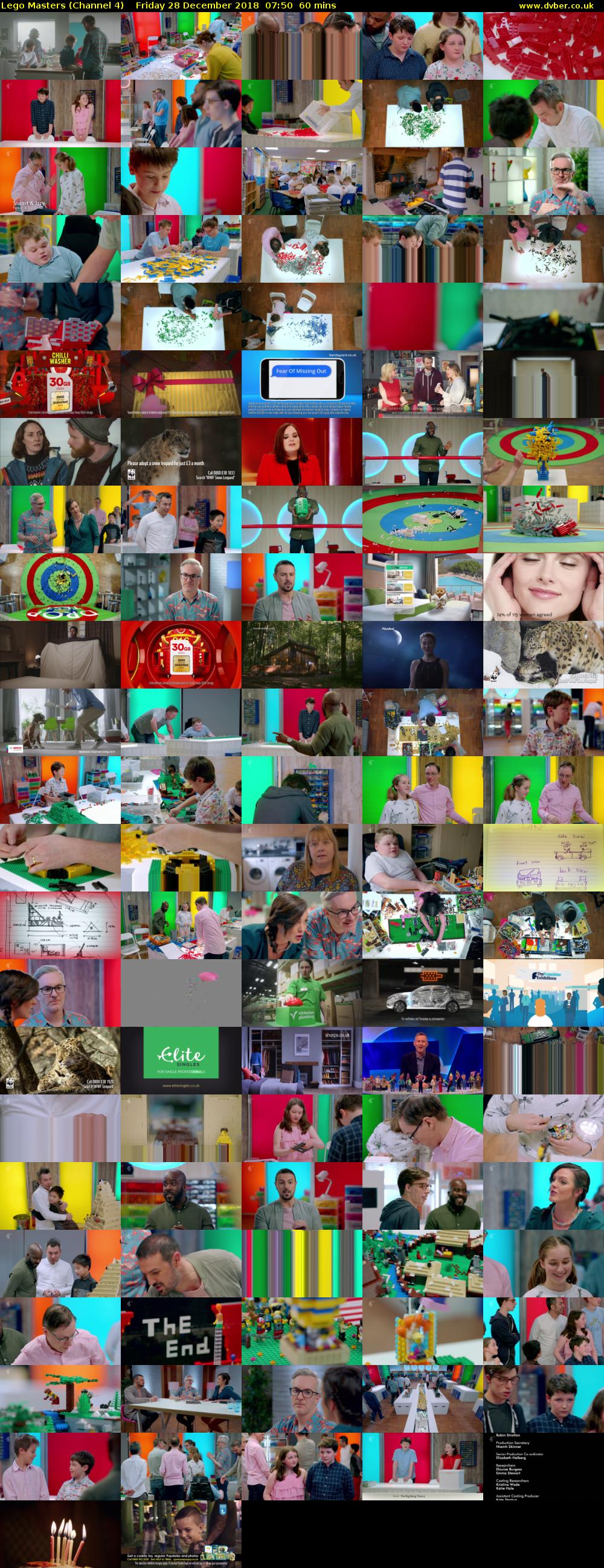 Lego Masters (Channel 4) Friday 28 December 2018 07:50 - 08:50