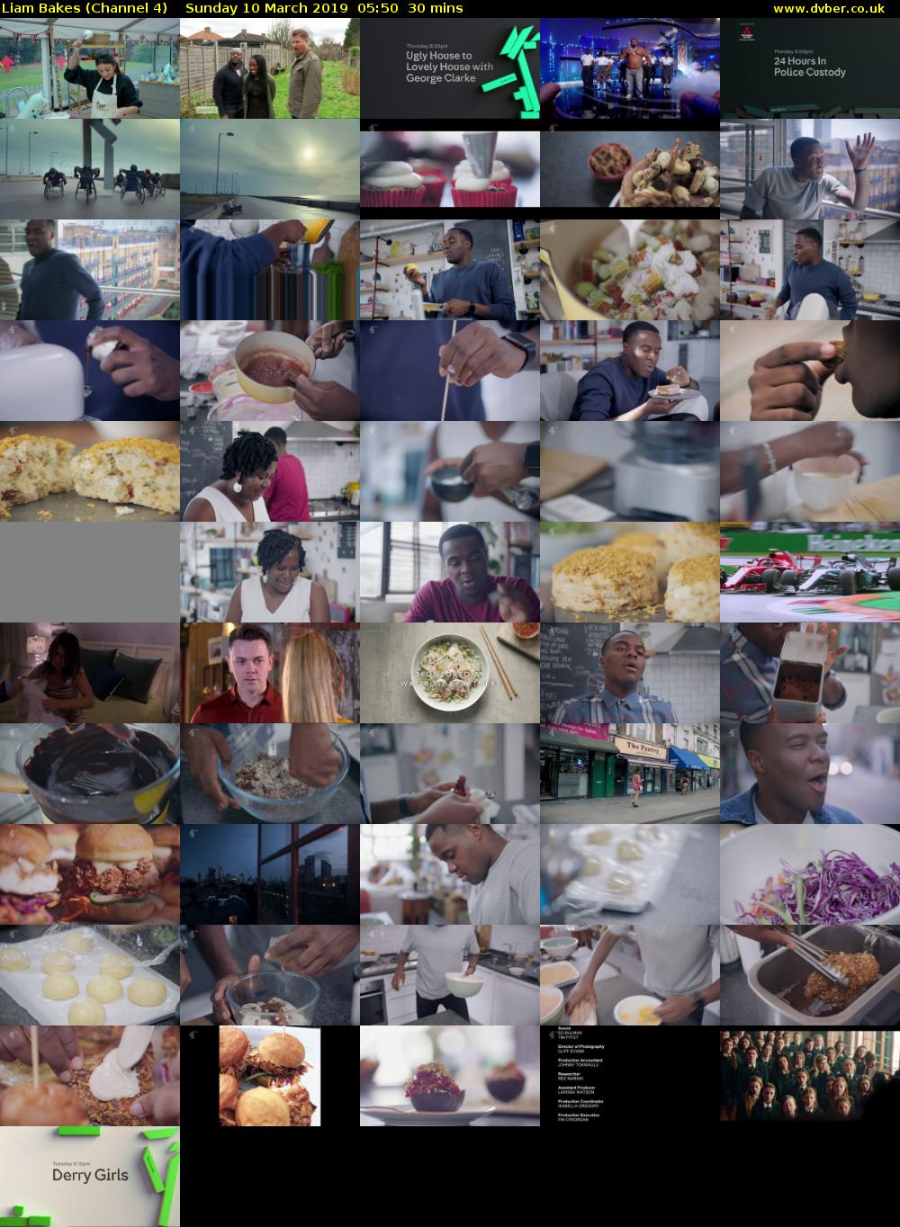 Liam Bakes (Channel 4) Sunday 10 March 2019 05:50 - 06:20
