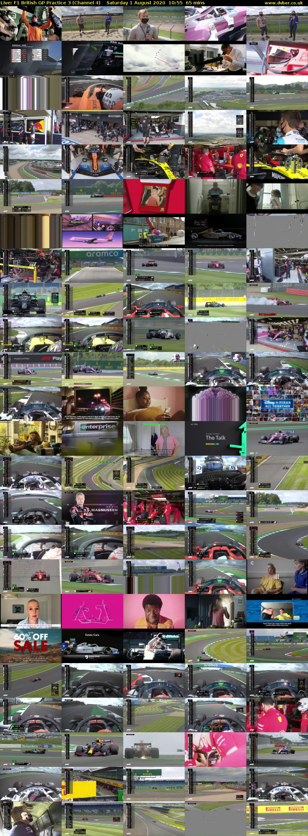 Live: F1 British GP Practice 3 (Channel 4) Saturday 1 August 2020 10:55 - 12:00