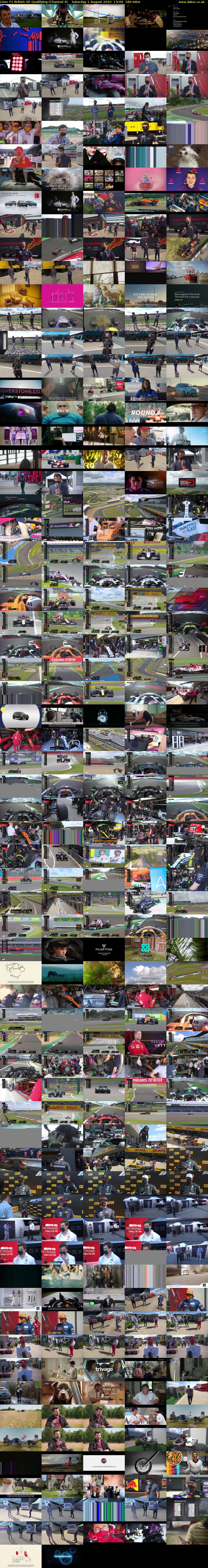 Live: F1 British GP Qualifying (Channel 4) Saturday 1 August 2020 13:00 - 16:00
