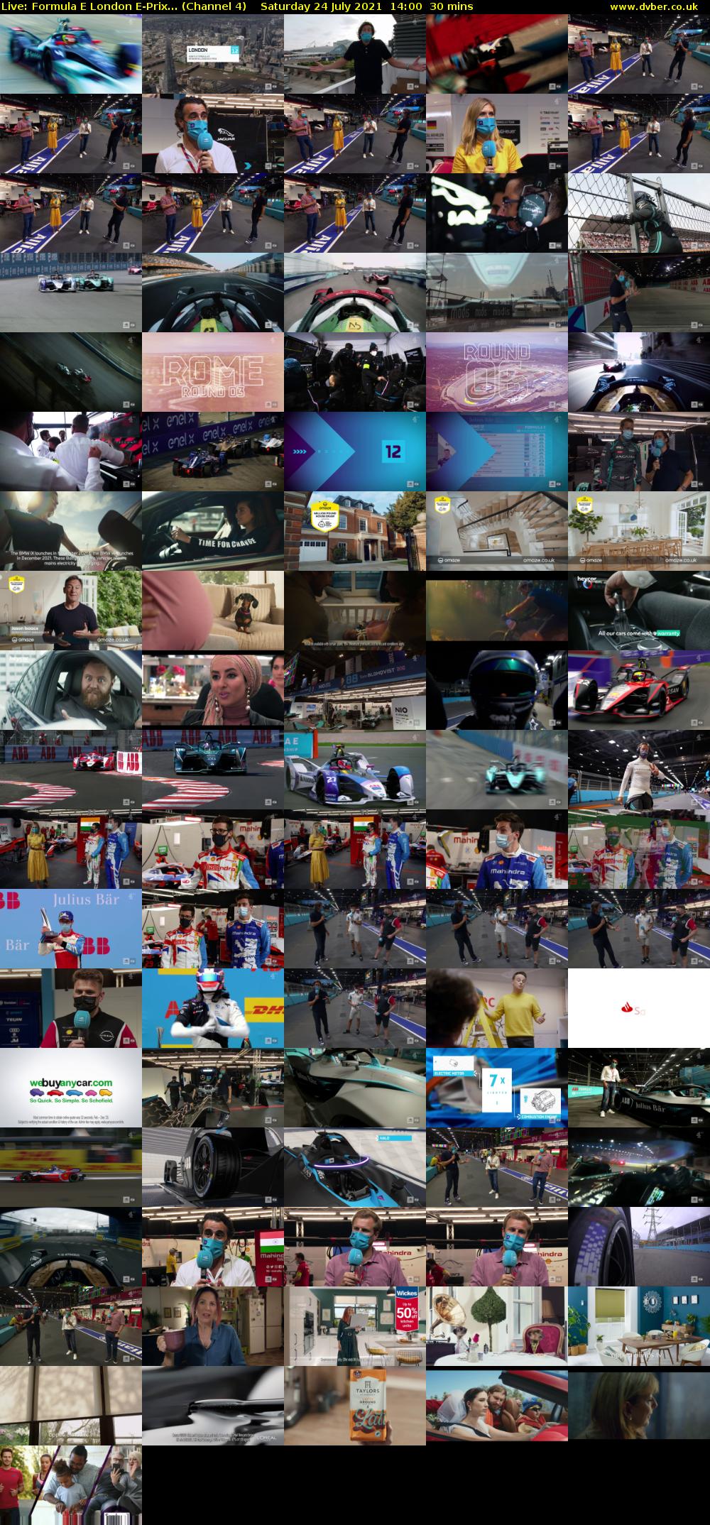 Live: Formula E London E-Prix... (Channel 4) Saturday 24 July 2021 14:00 - 14:30