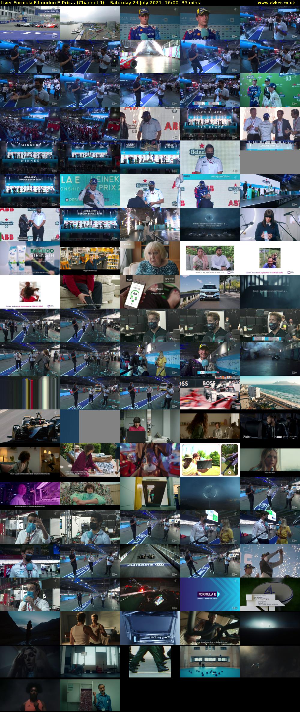 Live: Formula E London E-Prix... (Channel 4) Saturday 24 July 2021 16:00 - 16:35