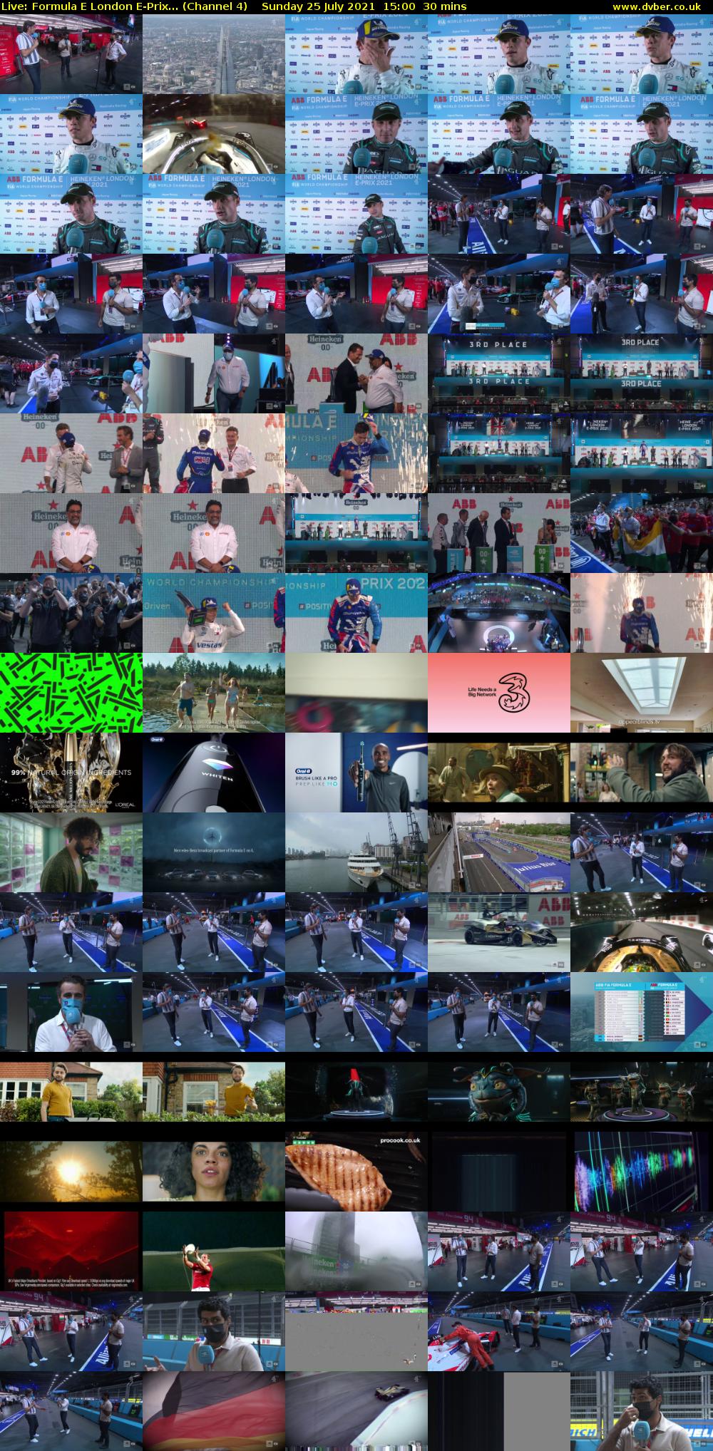 Live: Formula E London E-Prix... (Channel 4) Sunday 25 July 2021 15:00 - 15:30