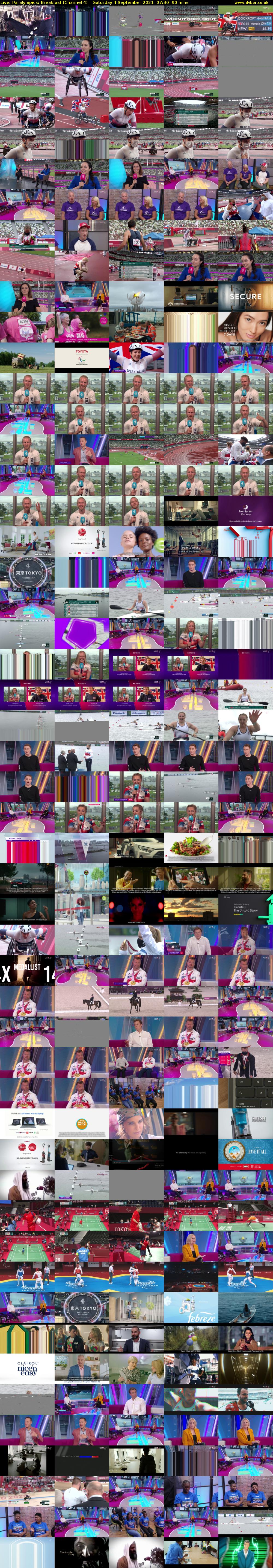 Live: Paralympics: Breakfast (Channel 4) Saturday 4 September 2021 07:30 - 09:00