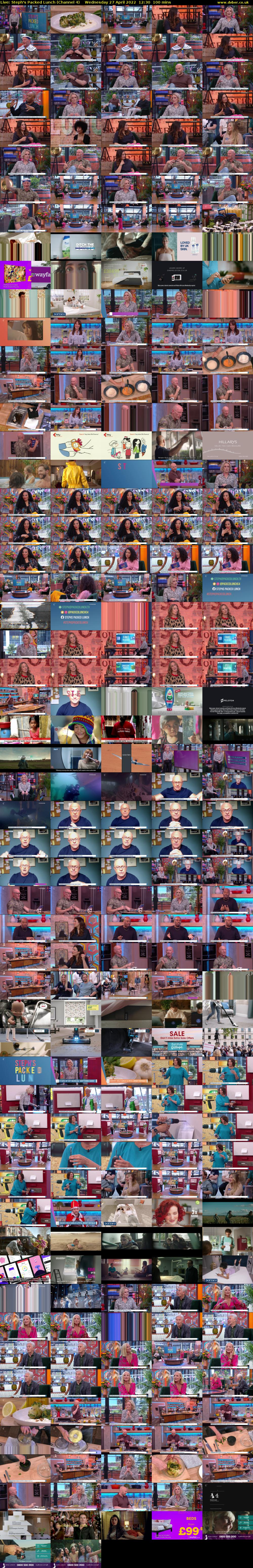 Live: Steph's Packed Lunch (Channel 4) Wednesday 27 April 2022 12:30 - 14:10