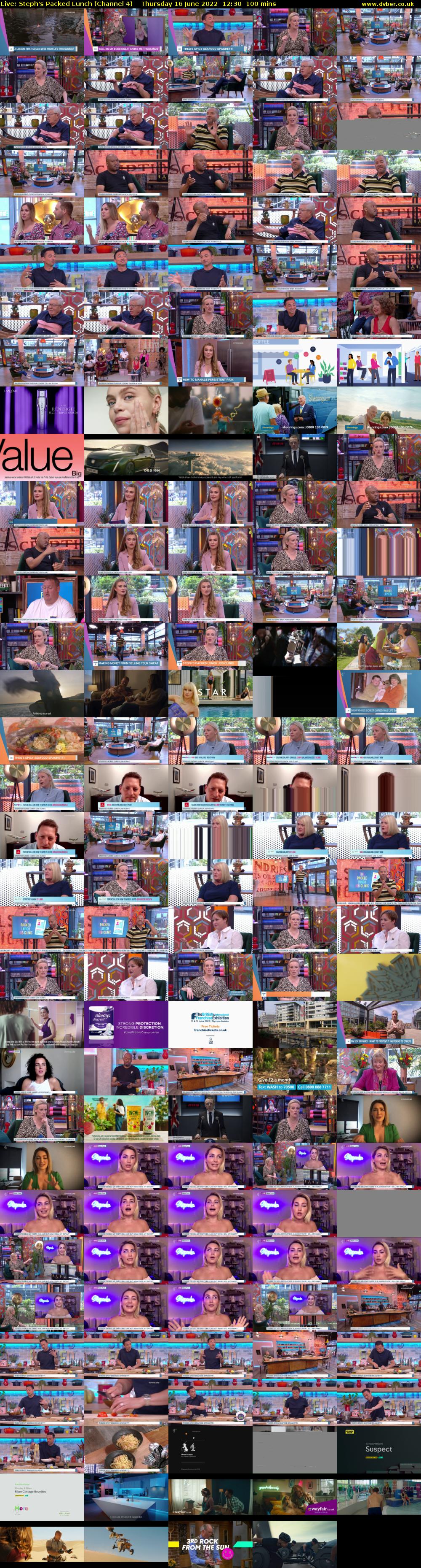 Live: Steph's Packed Lunch (Channel 4) Thursday 16 June 2022 12:30 - 14:10