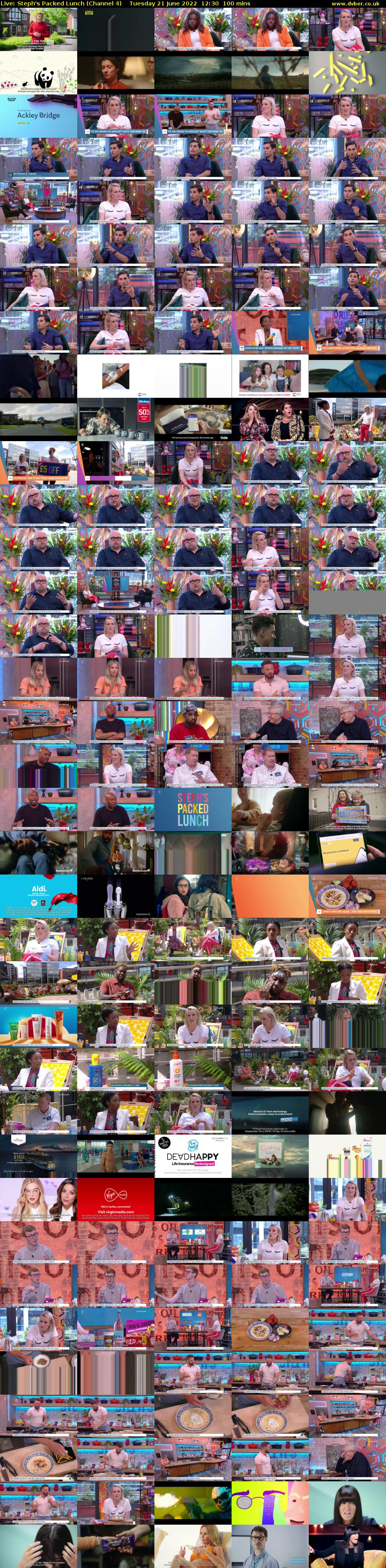 Live: Steph's Packed Lunch (Channel 4) Tuesday 21 June 2022 12:30 - 14:10