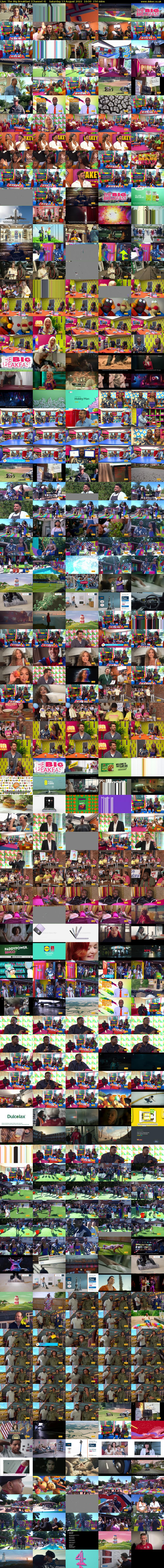 Live: The Big Breakfast (Channel 4) Saturday 13 August 2022 10:00 - 12:30