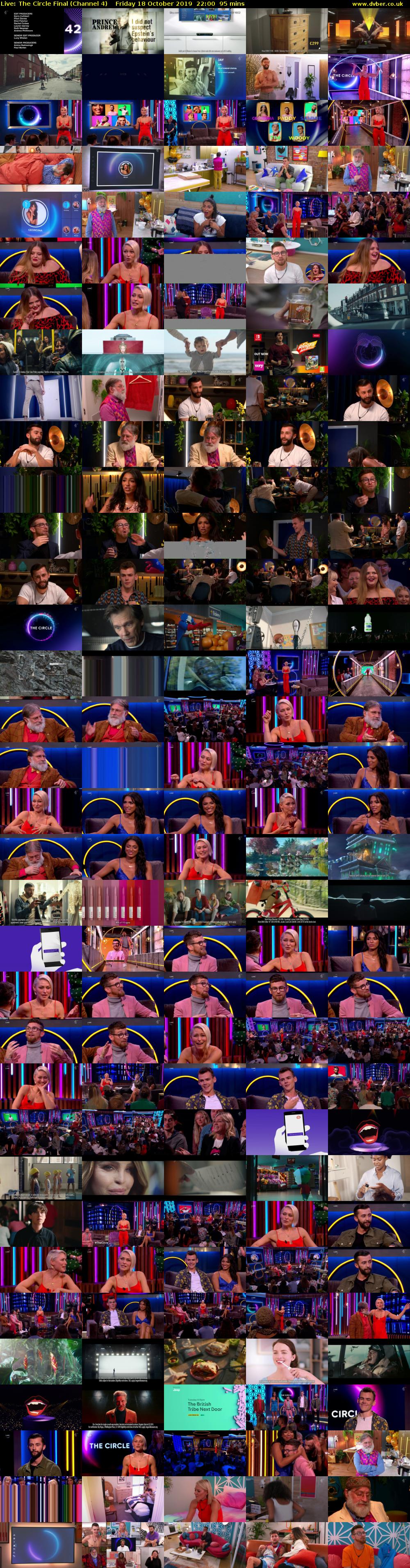 Live: The Circle Final (Channel 4) Friday 18 October 2019 22:00 - 23:35