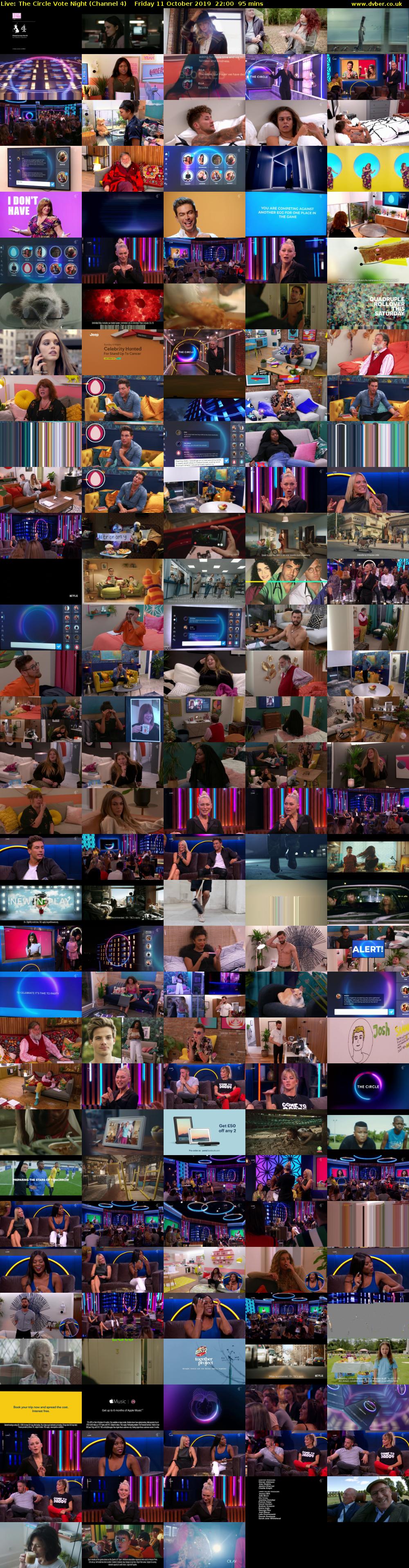 Live: The Circle Vote Night (Channel 4) Friday 11 October 2019 22:00 - 23:35