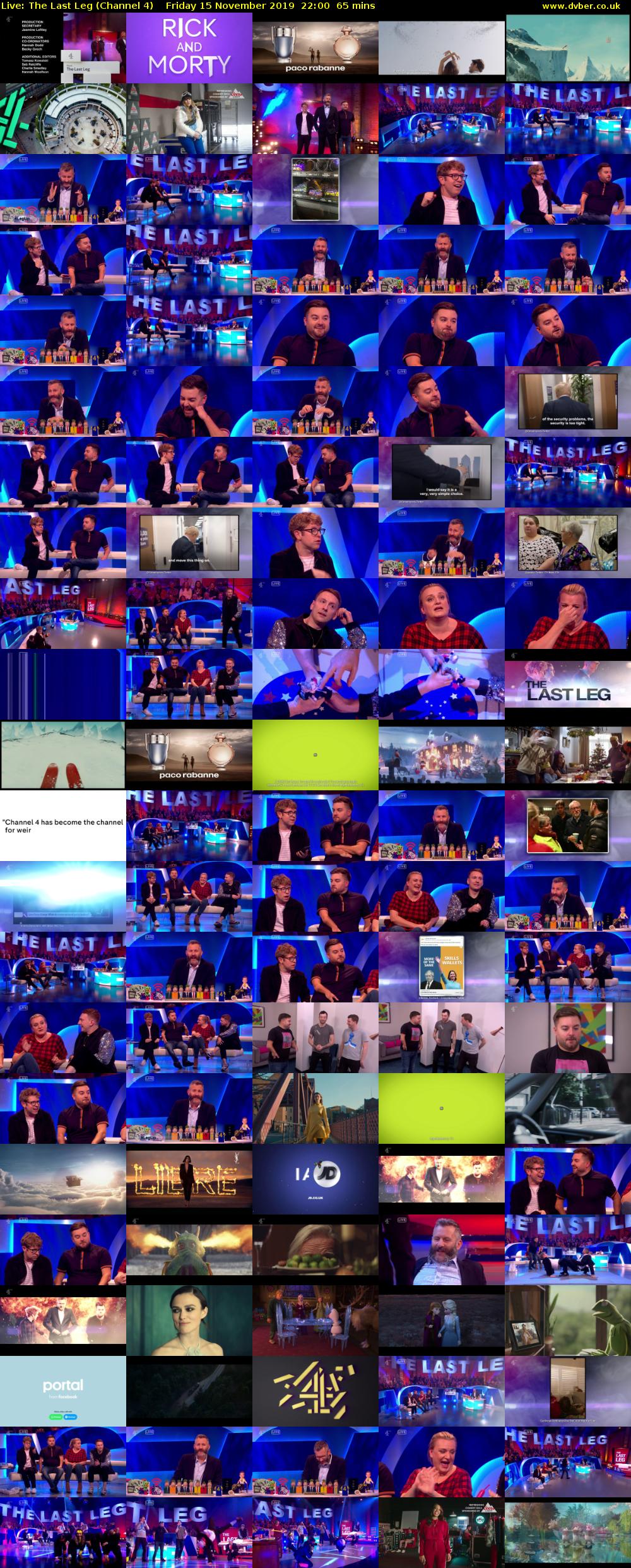 Live: The Last Leg (Channel 4) Friday 15 November 2019 22:00 - 23:05