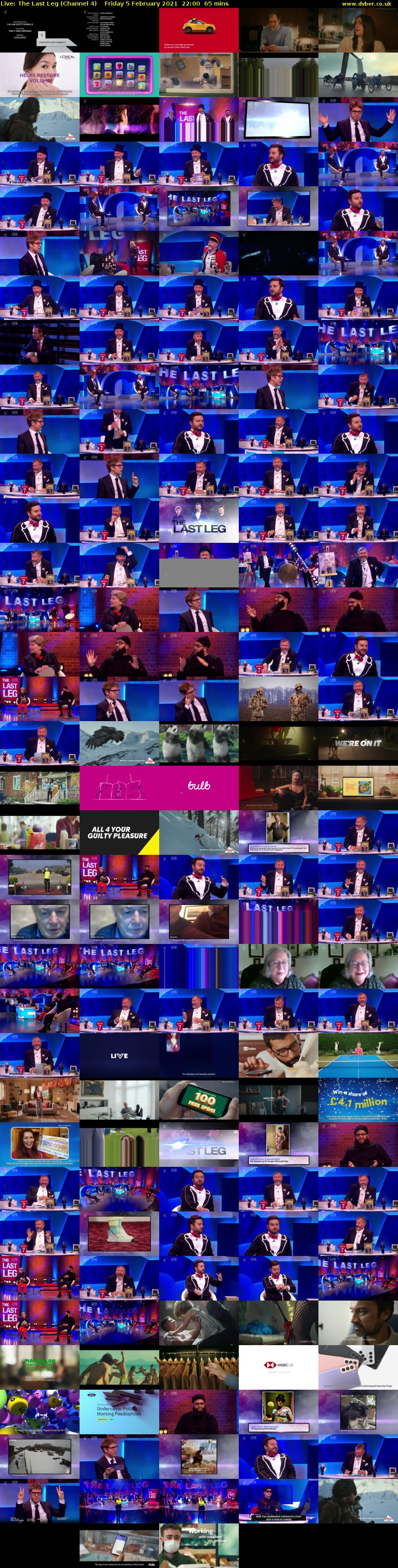 Live: The Last Leg (Channel 4) Friday 5 February 2021 22:00 - 23:05
