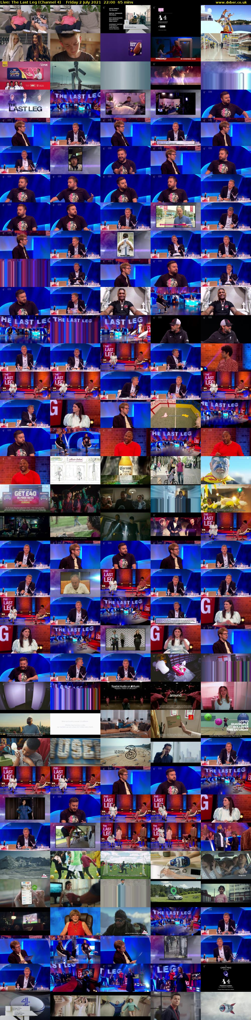 Live: The Last Leg (Channel 4) Friday 2 July 2021 22:00 - 23:05
