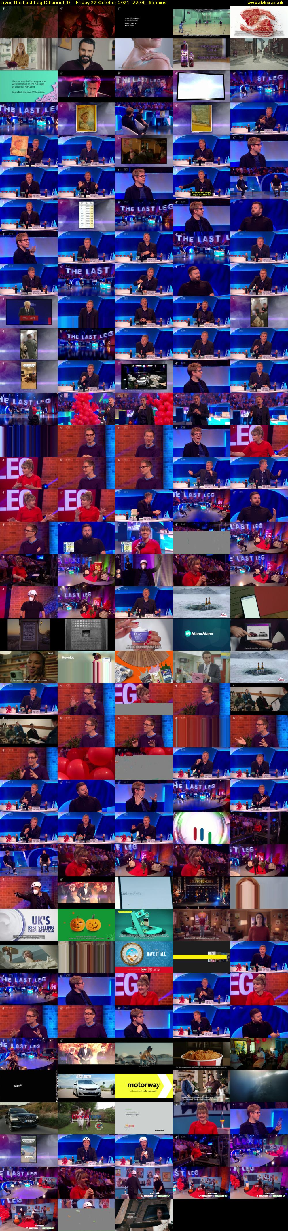 Live: The Last Leg (Channel 4) Friday 22 October 2021 22:00 - 23:05