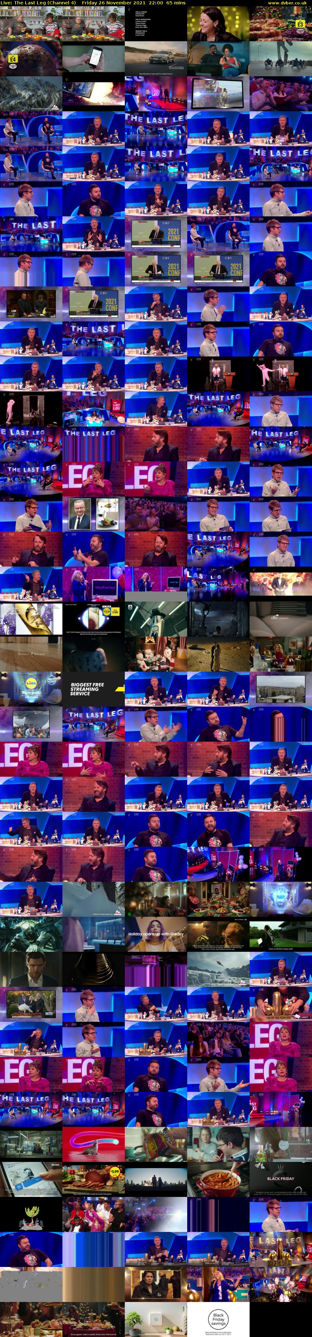 Live: The Last Leg (Channel 4) Friday 26 November 2021 22:00 - 23:05