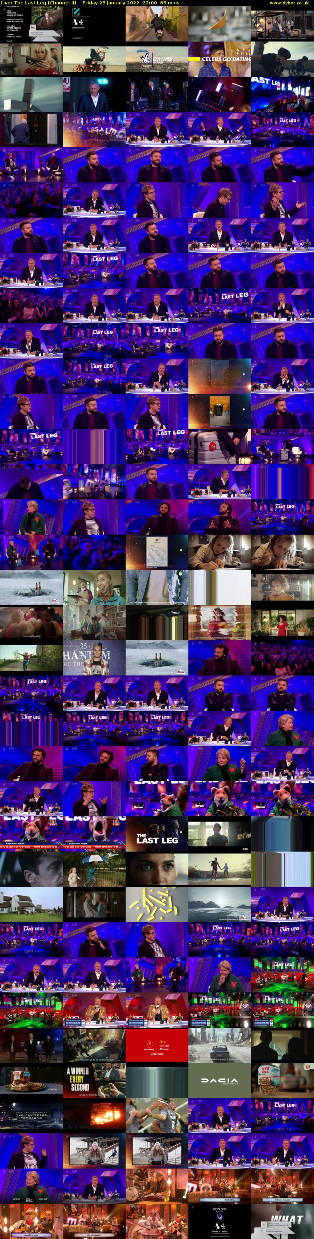 Live: The Last Leg (Channel 4) Friday 28 January 2022 22:00 - 23:05
