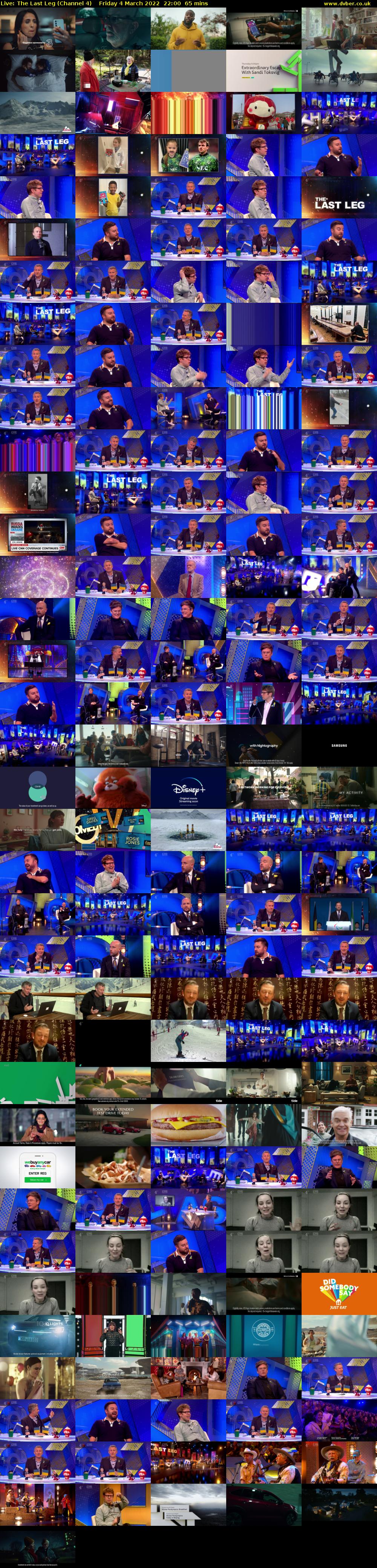 Live: The Last Leg (Channel 4) Friday 4 March 2022 22:00 - 23:05