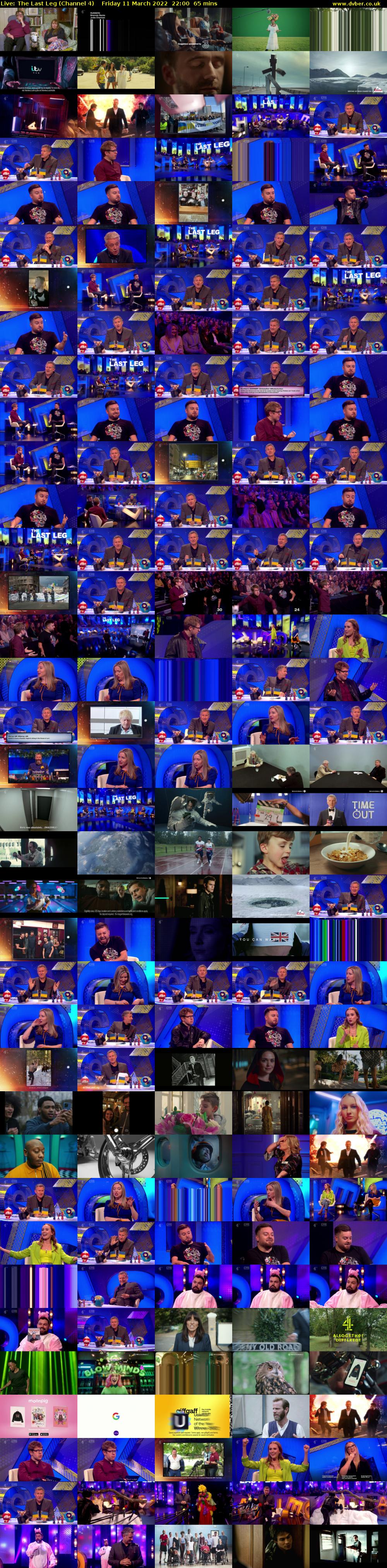 Live: The Last Leg (Channel 4) Friday 11 March 2022 22:00 - 23:05