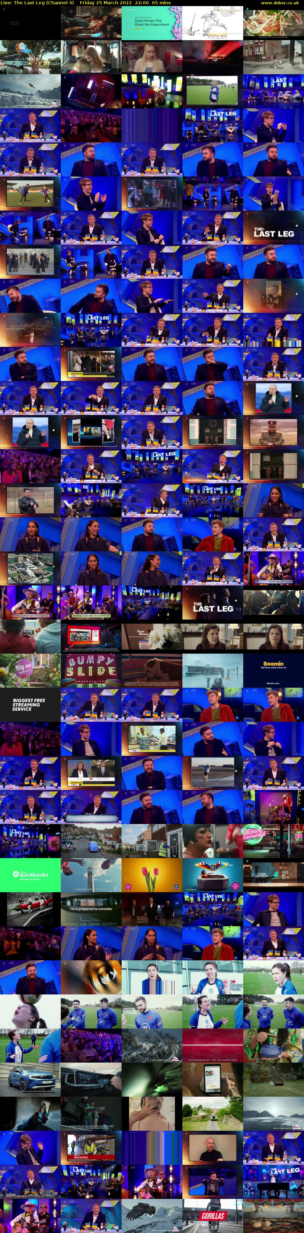 Live: The Last Leg (Channel 4) Friday 25 March 2022 22:00 - 23:05
